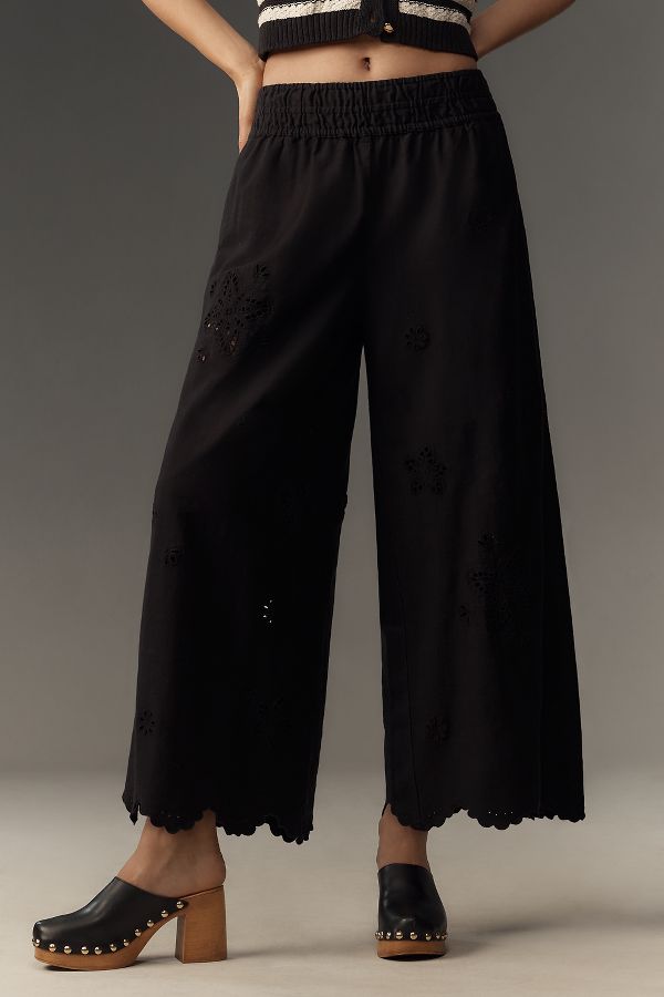 Slide View: 2: The Somerset Pull-On Pants: Washed Embroidered Edition