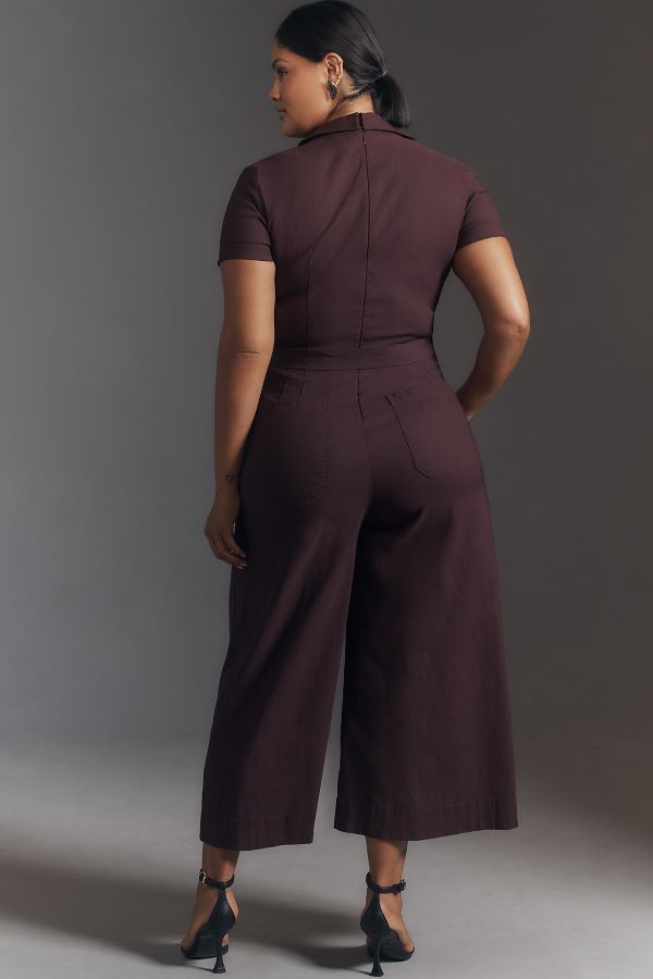 Slide View: 6: The Colette Wrap Jumpsuit by Maeve