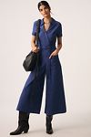 Vista en miniatura 1: Maeve Short-Sleeve Wrapped-Culotte Jumpsuit