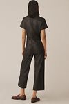 Thumbnail View 3: The Colette Weekend Jumpsuit by Maeve: Faux-Leather Edition