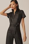 Thumbnail View 4: The Colette Weekend Jumpsuit by Maeve: Faux-Leather Edition