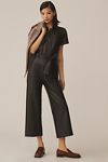 Thumbnail View 1: The Colette Weekend Jumpsuit by Maeve: Faux-Leather Edition