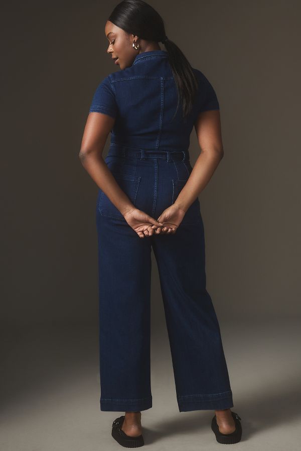 Slide View: 5: The Colette Weekend Denim Jumpsuit by Maeve