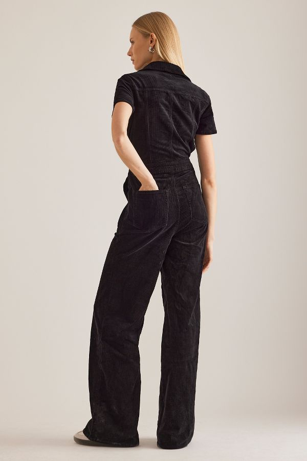 Slide View: 5: Good American Corduroy Palazzo Jumpsuit