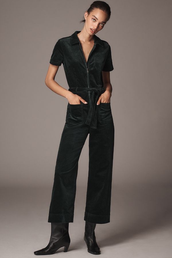 Slide View: 1: The Colette Weekend Corduroy Jumpsuit by Maeve