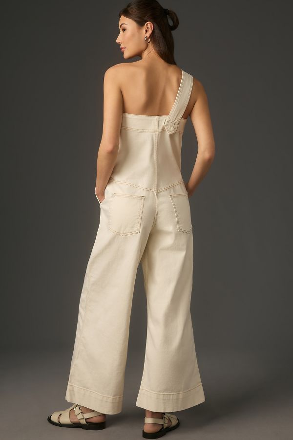 Slide View: 2: Pilcro One-Shoulder Utility Overalls