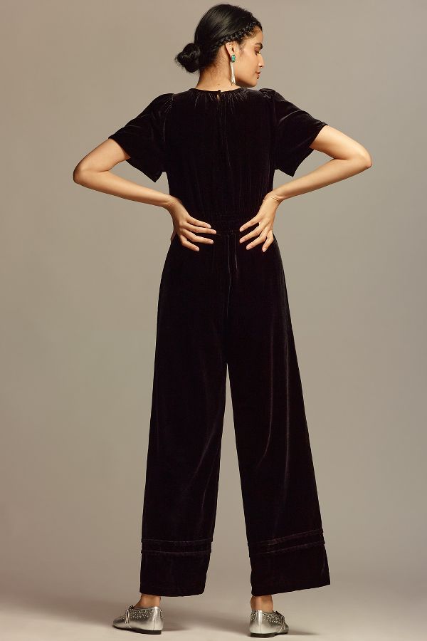 Slide View: 2: Der Somerset Jumpsuit: Samt Edition