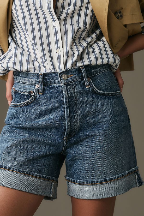 Slide View: 2: AGOLDE Dame Denim Shorts