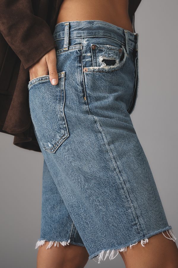 Slide View: 4: AGOLDE 90s Mid-Rise Loose Denim Shorts