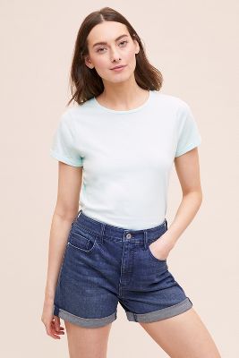 anthropologie jean shorts