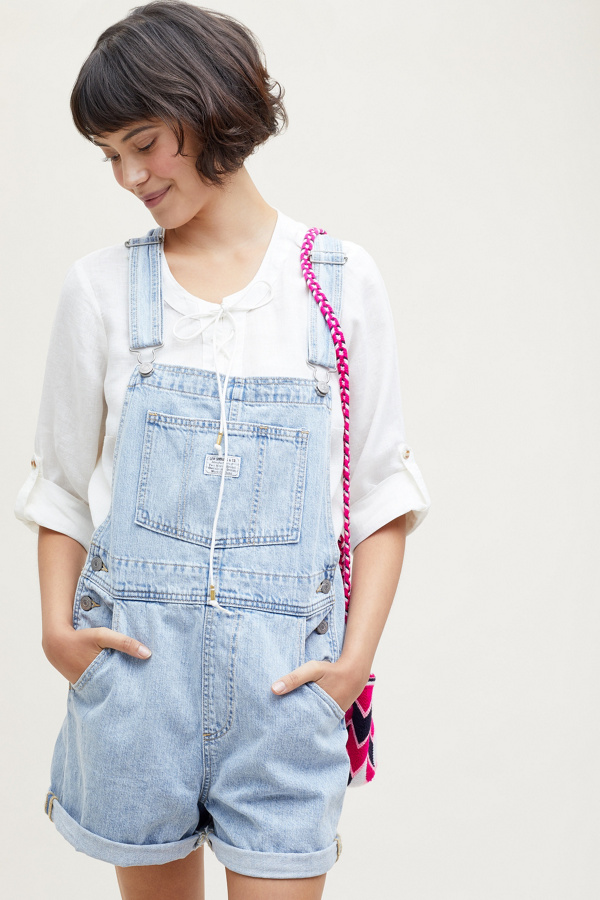 Levi's Short Denim Dungarees Anthropologie UK