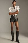 Thumbnail View 1: The Colette Shorts by Maeve: Faux-Leather Edition