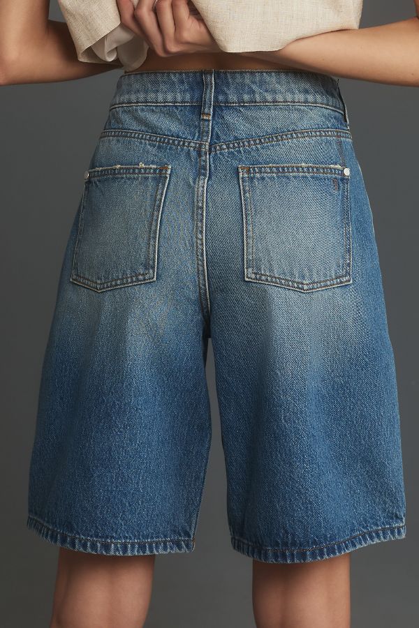 Slide View: 6: Pilcro Classic Bermuda Denim Shorts