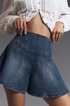 Thumbnail View 2: Shorts en denim évasé corset Pilcro