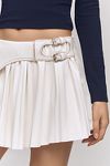 Thumbnail View 2: By Anthropologie Pleated Faux-Leather Skort