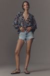 Thumbnail View 4: Pilcro High-Rise Frayed Denim Shorts