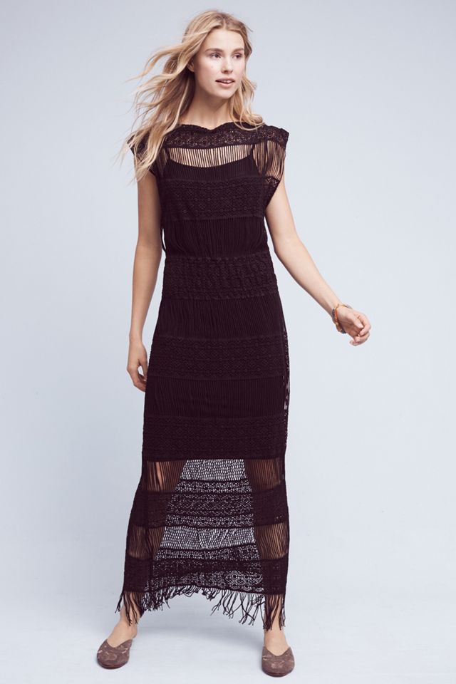 Nightward Crocheted Maxi Dress Anthropologie