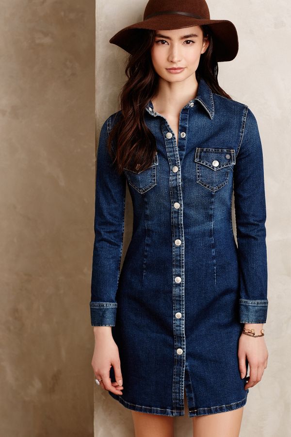 AG Denim Shirtdress | Anthropologie