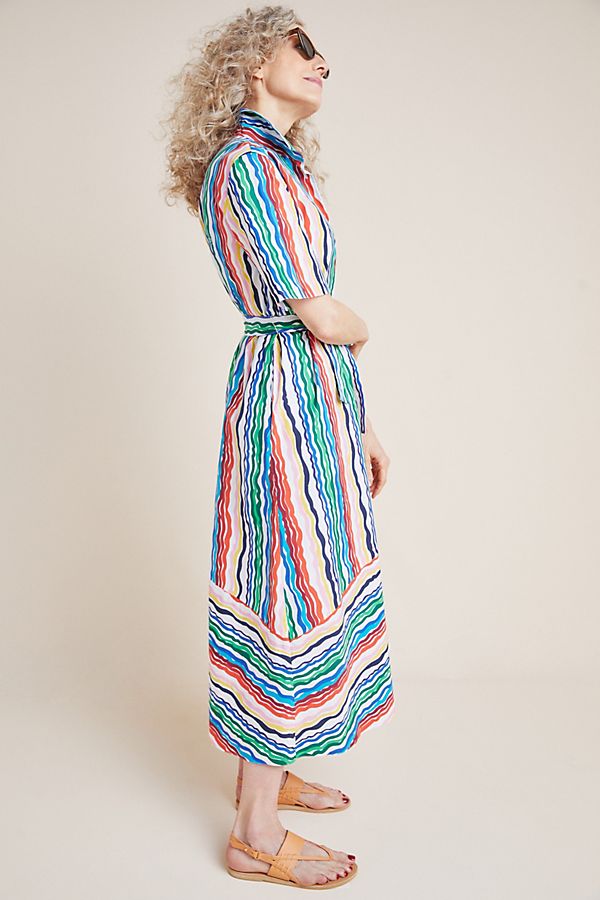 Slide View: 1: Cicero Striped Shirtdress