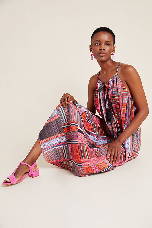 Slide View: 1: Paulina Patchwork Maxi Dress