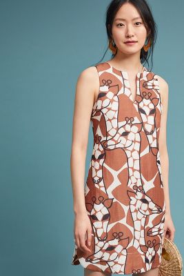 anthropologie giraffe dress