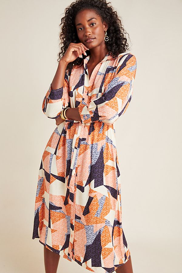 Slide View: 1: Corey Lynn Calter Abstract Shirtdress