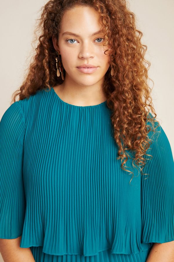 Corey Lynn Calter Pleated Maxi Dress Anthropologie UK