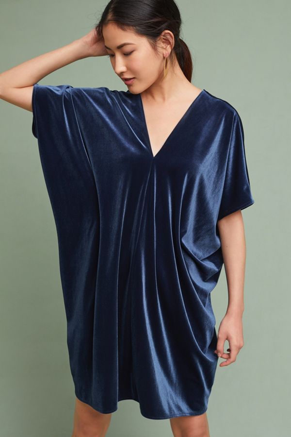 Corey Lynn Calter Draped Velvet Dress Anthropologie