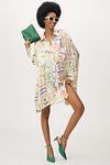 Thumbnail View 3: Corey Lynn Calter Long-Sleeve Printed Mini Shirt Dress