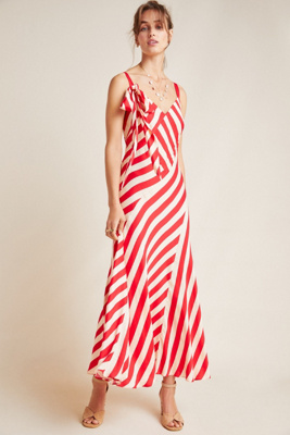 striped slip dress