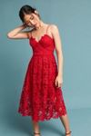 Scarlet Lace Dress | Anthropologie
