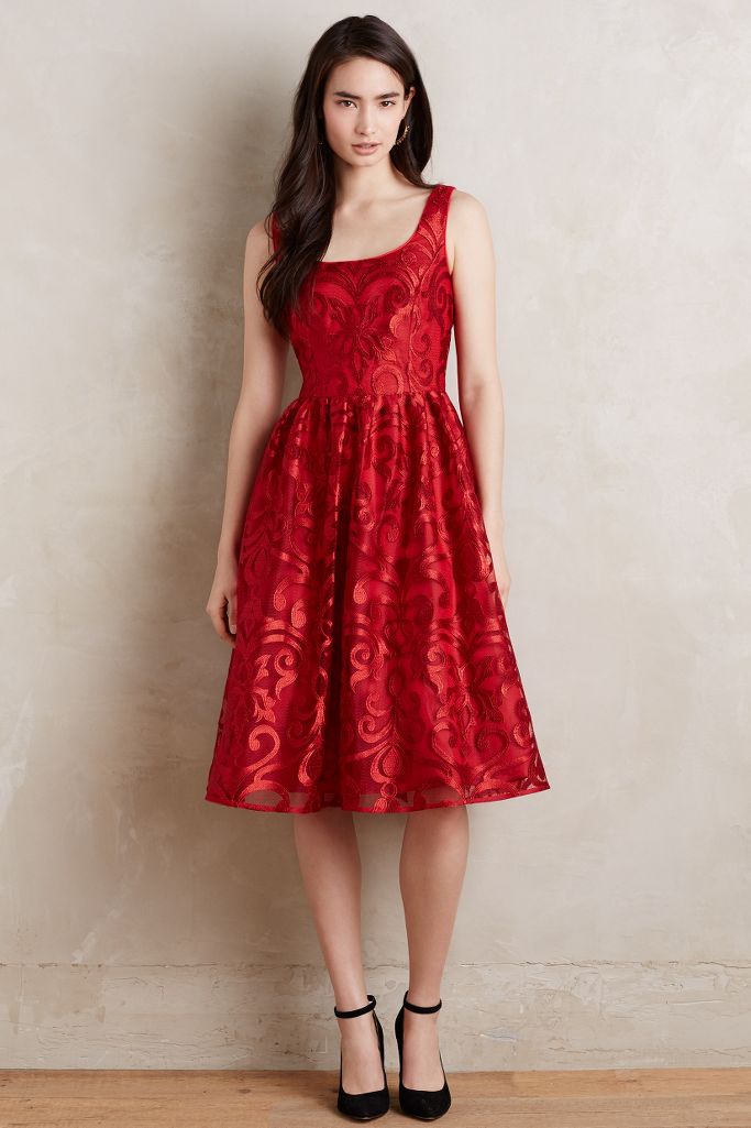 Poinsettia Dress | Anthropologie