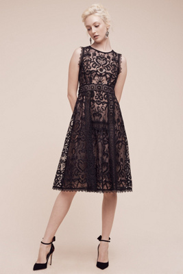 anthropologie black dress