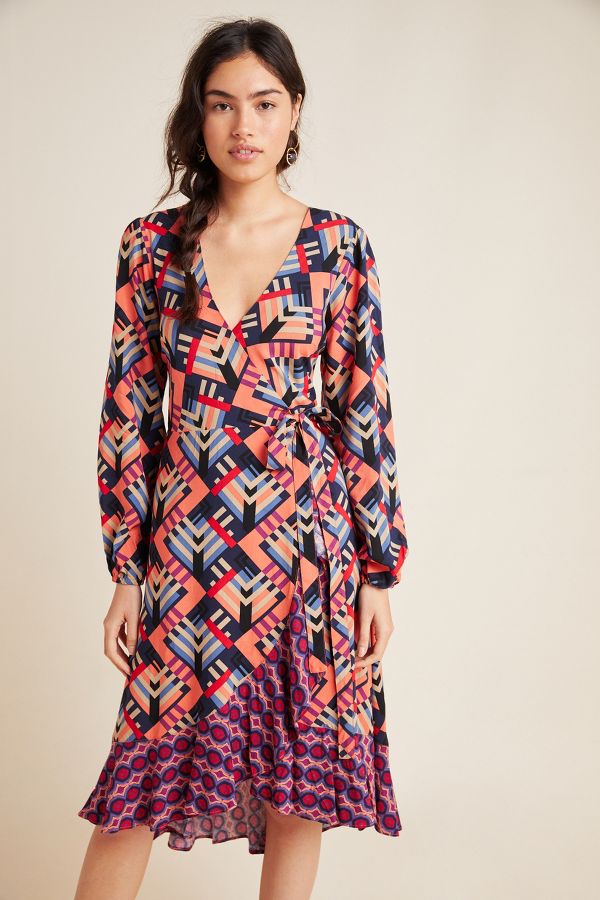 Amity Wrap Midi Dress | Anthropologie UK