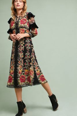 anna sui anthropologie dress