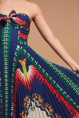 anthropologie strapless dress