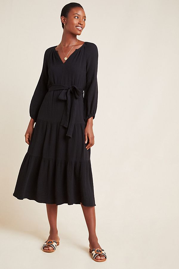 Slide View: 1: Samara Textured Midi Dress