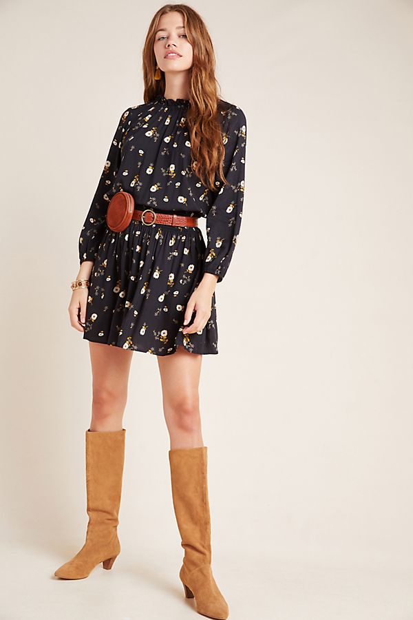 Slide View: 1: Leslie Floral Tunic Dress