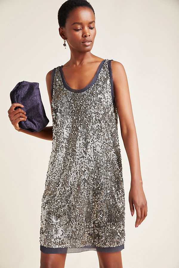 Slide View: 1: Carmela Sequined Mini Dress