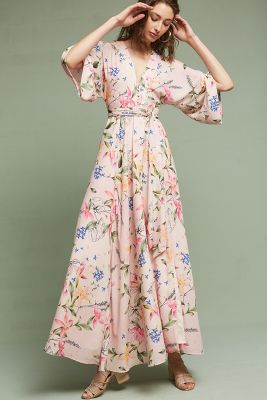 anthropologie kimono dress