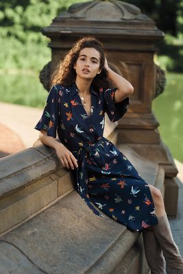 anthropologie butterfly dress