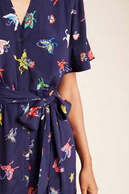 anthropologie butterfly dress