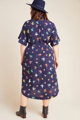 anthropologie butterfly dress