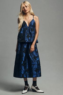 Robe Mi-Longue Sans Manches Dos Ouvert By Anthropologie