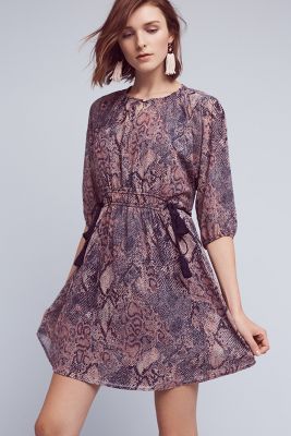 purple peasant dress