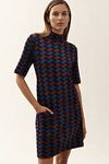 Thumbnail View 1: The Annalise Mock-Neck Mini Sweater Dress by Maeve