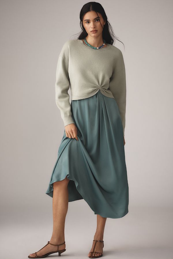 Slide View: 1: The Gemini Twofer Sweater + Dress Set