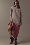 Thumbnail View 1: By Anthropologie Long-Sleeve Twofer Sweater Slip Midi Dress