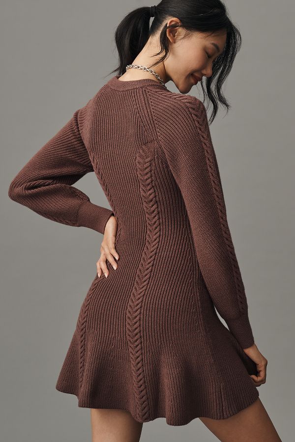 Slide View: 2: By Anthropologie Knit Skater Dress