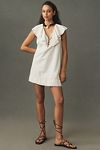 Thumbnail View 3: Pilcro V-Neck Ruffle Linen Mini Dress